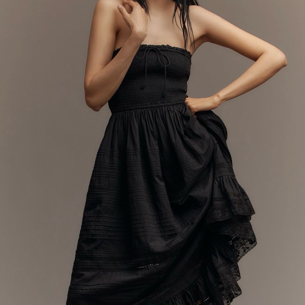Anthropologie Millie Smocked Midi Dress
